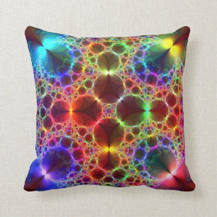 Prism Bubbles Throw Pillow