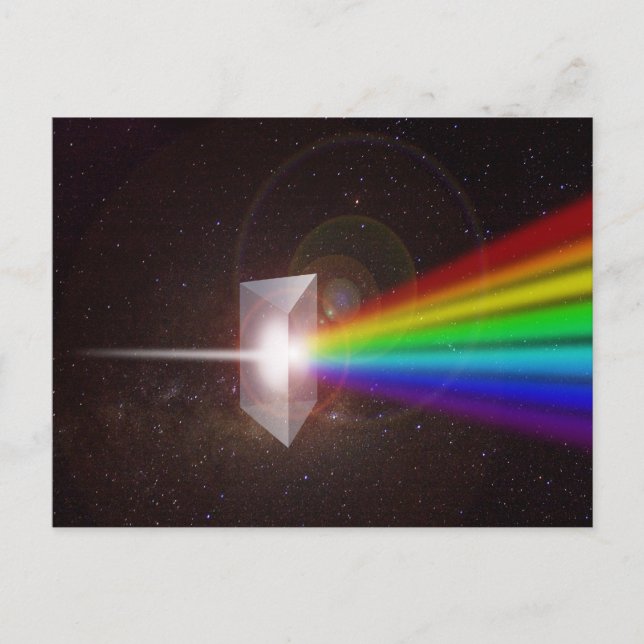 prism colour spectrum postcard (Front)