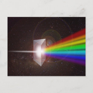 Prism Colour Spectrum Space Stars Galaxy  DE LaRue Postcard