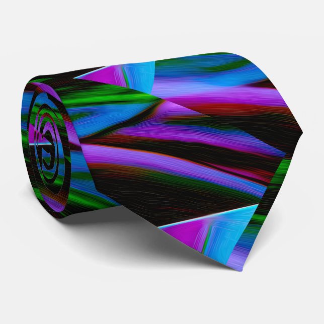 Prism Edge Art Tie (Rolled)