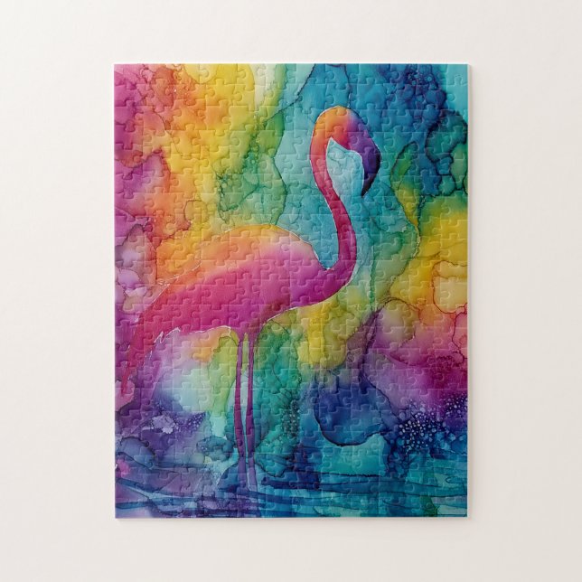 Prism Flamingo Jigsaw Puzzle (Vertical)
