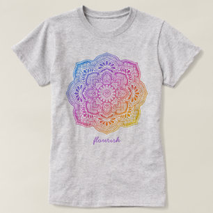 Prism Flower Mandala Personalized T-Shirt
