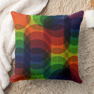 Prism Path Yellow Throw Pillow