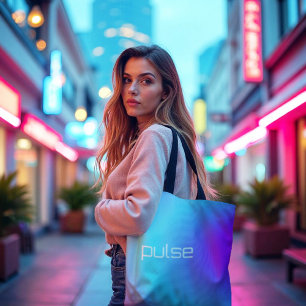 Prism Pulse - Vaporwave Gradient Vibe Tote Bag