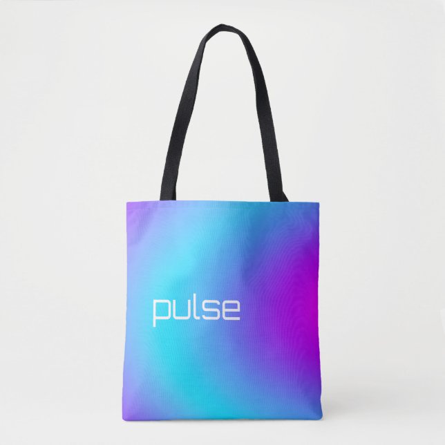 Prism Pulse - Vaporwave Gradient Vibe Tote Bag (Front)