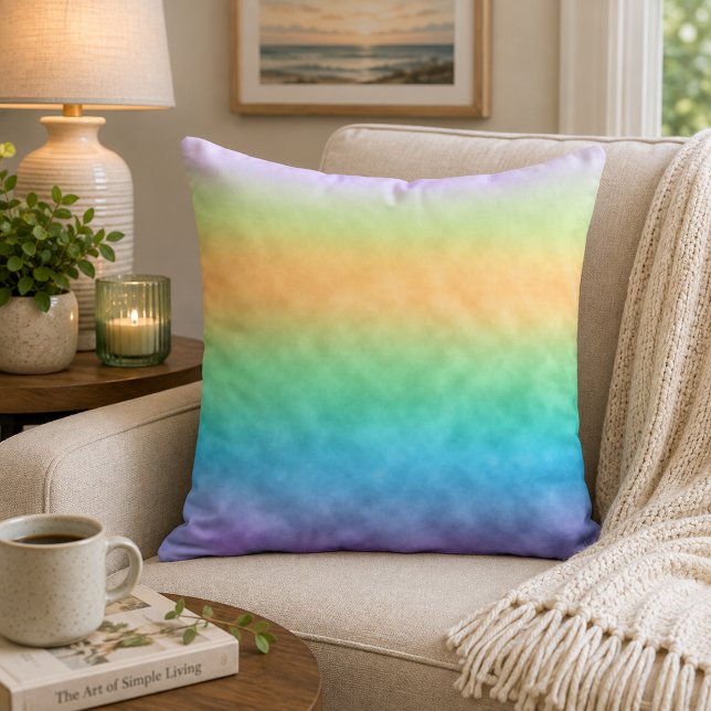 Prism Serenity Throw Pillow (Creator Uploaded)