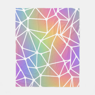 prism synapse net - rainbow web : fleece blanket