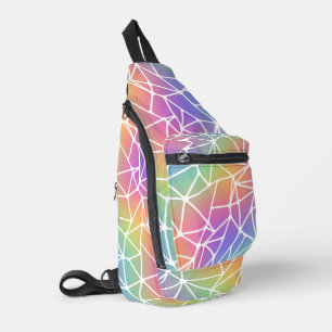 prism synapse net - rainbow web : sling bag