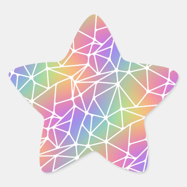 prism synapse net - rainbow web : star sticker (Front)