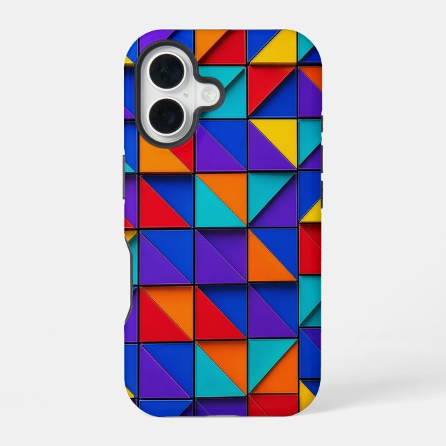 Prism Tile iPhone 16 Case (Back)