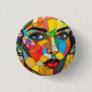 “Prismara” - Fragments of Her Flame 1 Inch Round Button