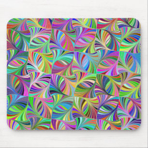 Prismatic Abstract Geometric Background Mouse Pad