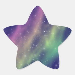 prismatic aurora : star sticker