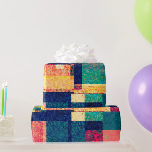 Prismatic Blocks – Modern Abstract Geometric Wrapping Paper