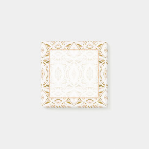Prismatic Brown Orange White Abstract Acrylic Art Post-it Notes