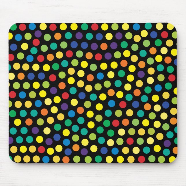 Prismatic Dots Background Mouse Pad (Front)