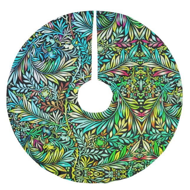 Prismatic Fern Green Brushed Polyester Tree Skirt (Front)