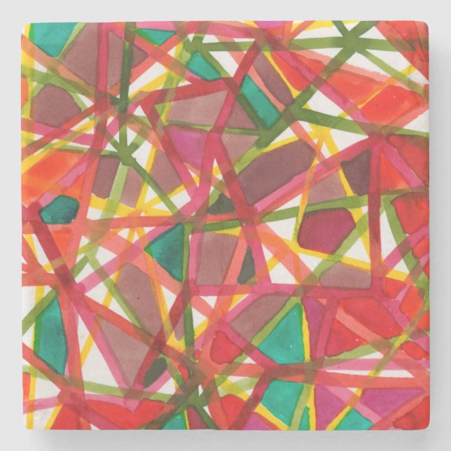 Prismatic II Stone Coaster (Front)
