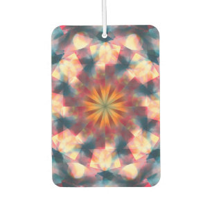 Prismatic Kaleidoscopic Psychedelic Mandala Air Freshener
