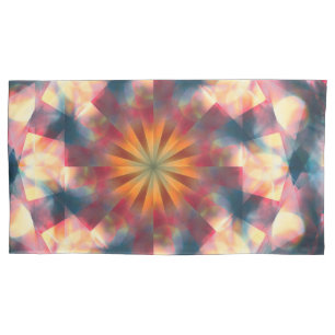 Prismatic Kaleidoscopic Psychedelic Mandala Pillowcase