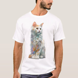Prismatic Longhair Ethereal Cat Men T-Shirt