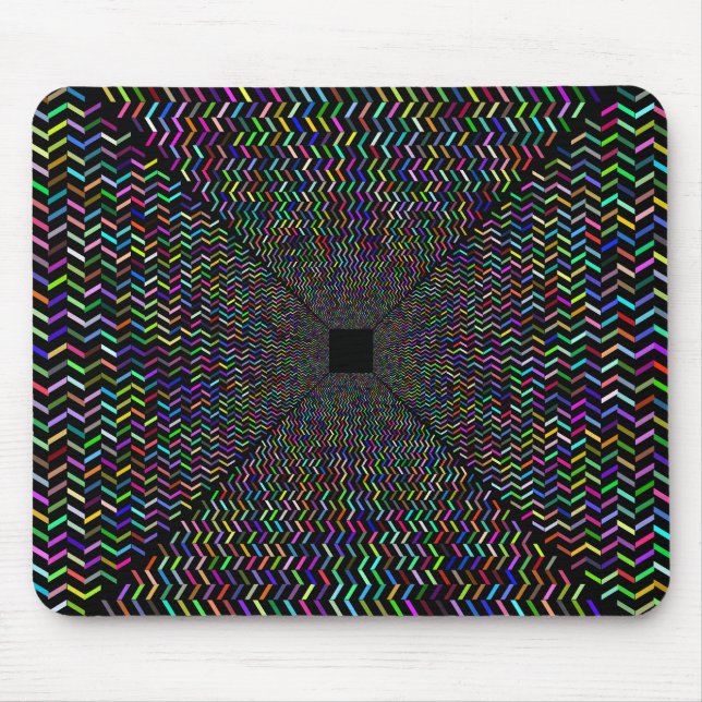 Prismatic Optical Illusion Corridor Mouse Pad (Front)