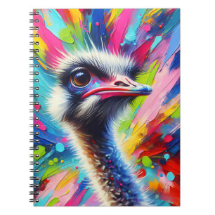 Prismatic Ostrich Featherburst Notebook
