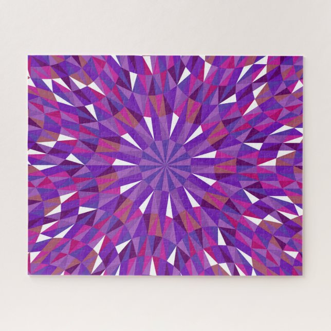 Prismatic Plum Jigsaw Puzzle (Horizontal)