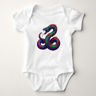 Prismatic Serpent Dragon Baby Bodysuit