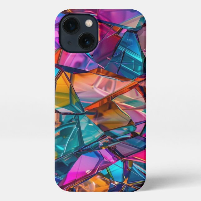 Prismatic shards iPhone case (Back)
