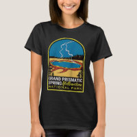 Prismatic Spring Yellowstone Vintage Travel Raglan