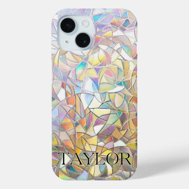 Prismatic Stained Glass Effect - Rainbow Prismatic Case-Mate iPhone Case (Back)