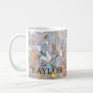 Prismatic Stained Glass Effect - Rainbow Prismatic Coffee Mug