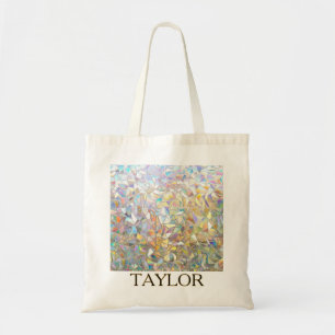 Prismatic Stained Glass Effect - Rainbow Prismatic Tote Bag