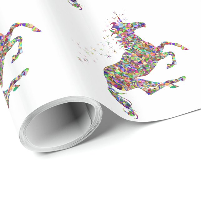 Prismatic unicorn Wrapping Paper (Roll Corner)