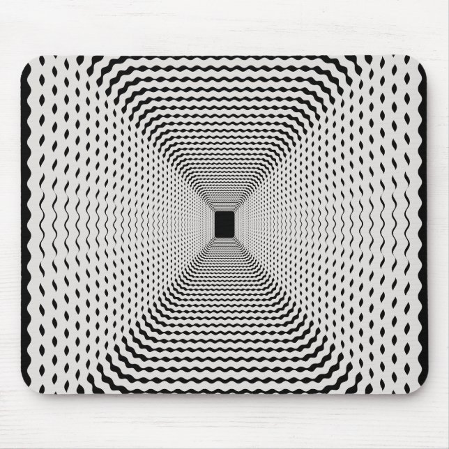 Prismatic Wave Border Perspective Mouse Pad (Front)