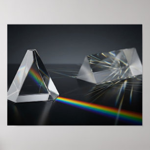 Prismes de cristal triangulaires Art mural lumière
