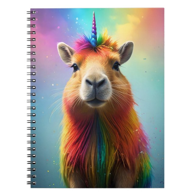 Prismhorn: The Rainbow Capybaraicorn Notebook (Front)