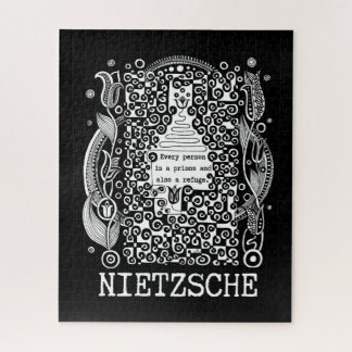 Prison and REFUGE quote by Nietzsche Jigsaw Puzzle