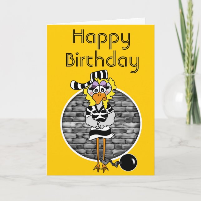 Prison Birthday Card (Front)
