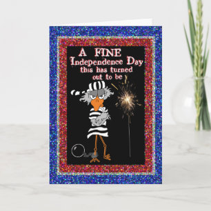 Prison card: Fourth of July Card