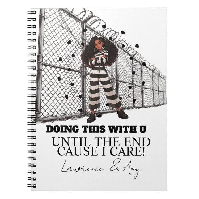 Prison Cards Long Distance Doing Time Notebook (Front)