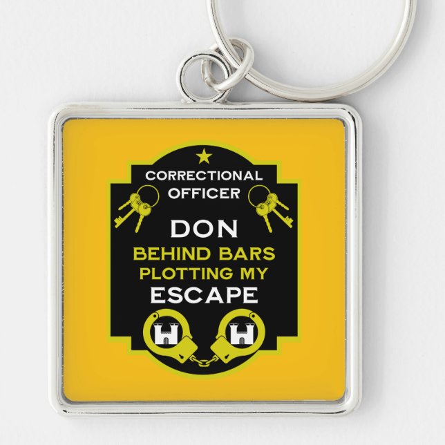 Prison Correctional Officer Keychain (Front)