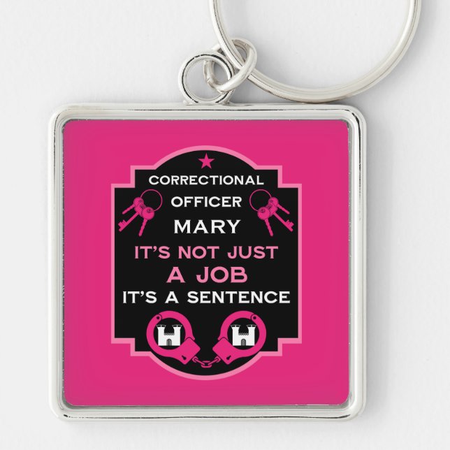 Prison Correctional Officer Keychain (Front)