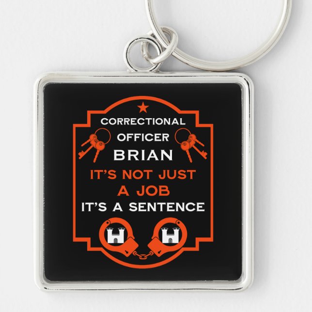 Prison Correctional Officer Keychain (Front)