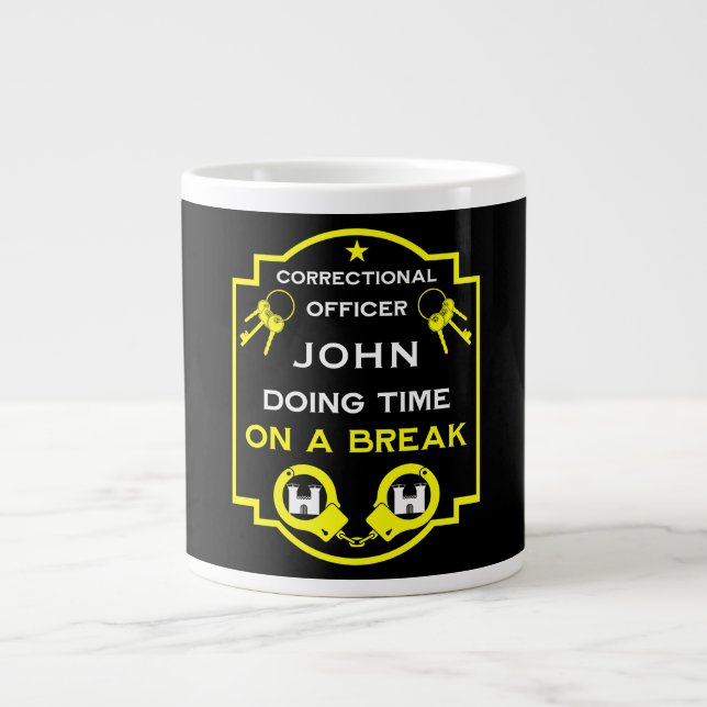 Prison Correctional Officer Large Coffee Mug (Front)