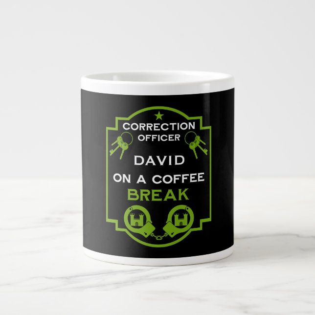 Prison Correctional Officer Large Coffee Mug (Front)