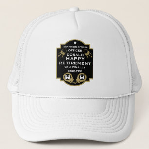Prison Correctional Officer Retirement Trucker Hat