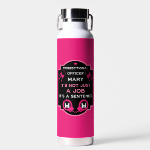 Prison Correctional Officer Water Bottle