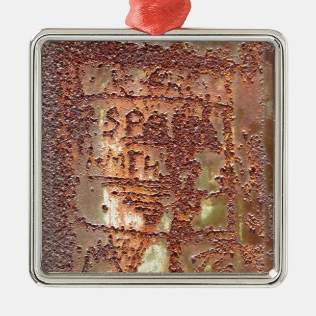 Prison Graffiti Metal Ornament (Front)